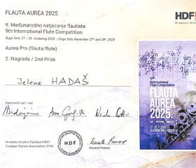 Studentka Katedry dechových nástrojů získala 2. cenu na mezinárodní soutěži Studentka Katedry dechových nástrojů získala 2. cenu na mezinárodní soutěži