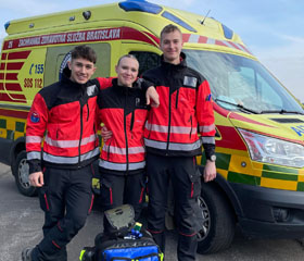 Studenti zdravotnického záchranářství uspěli na Slovensku