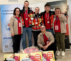 Studenti zdravotnického záchranářství uspěli na Slovensku