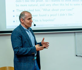 Lecture by Prof. Piotr Oprocha at the Vojtěch Jarník International Mathematical Competition