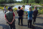 Terénní seminář fluviální geomorfologie v Zakopané 2012 - představení managementu polských štěrkonoských řek