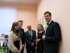 Křest knihy,  Doc. MUDr. Jaroslav Horáček, proděkanka pro studium a CŽV, Mgr. Ivona Závacká, Ph.D., studenti.