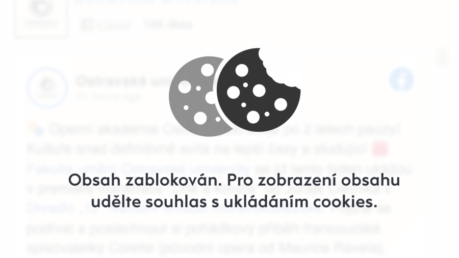 Obsah zablokován / musíte udělit souhlas se zpracováním cookies